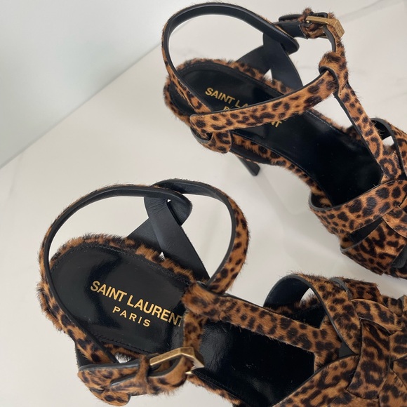 NEW AUTHENTIC SAINT LAURENT TRIBUTE SANDALS - Picture 13 of 16